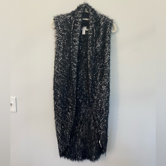 Chico's Sweaters - Chico's Black and White Terri Sweater Vest